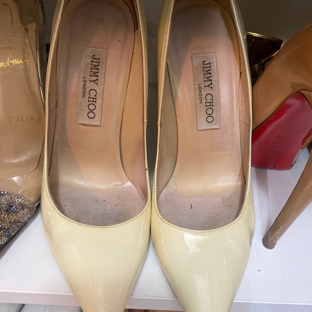 Jimmy Choo Anouk Ivory pumps